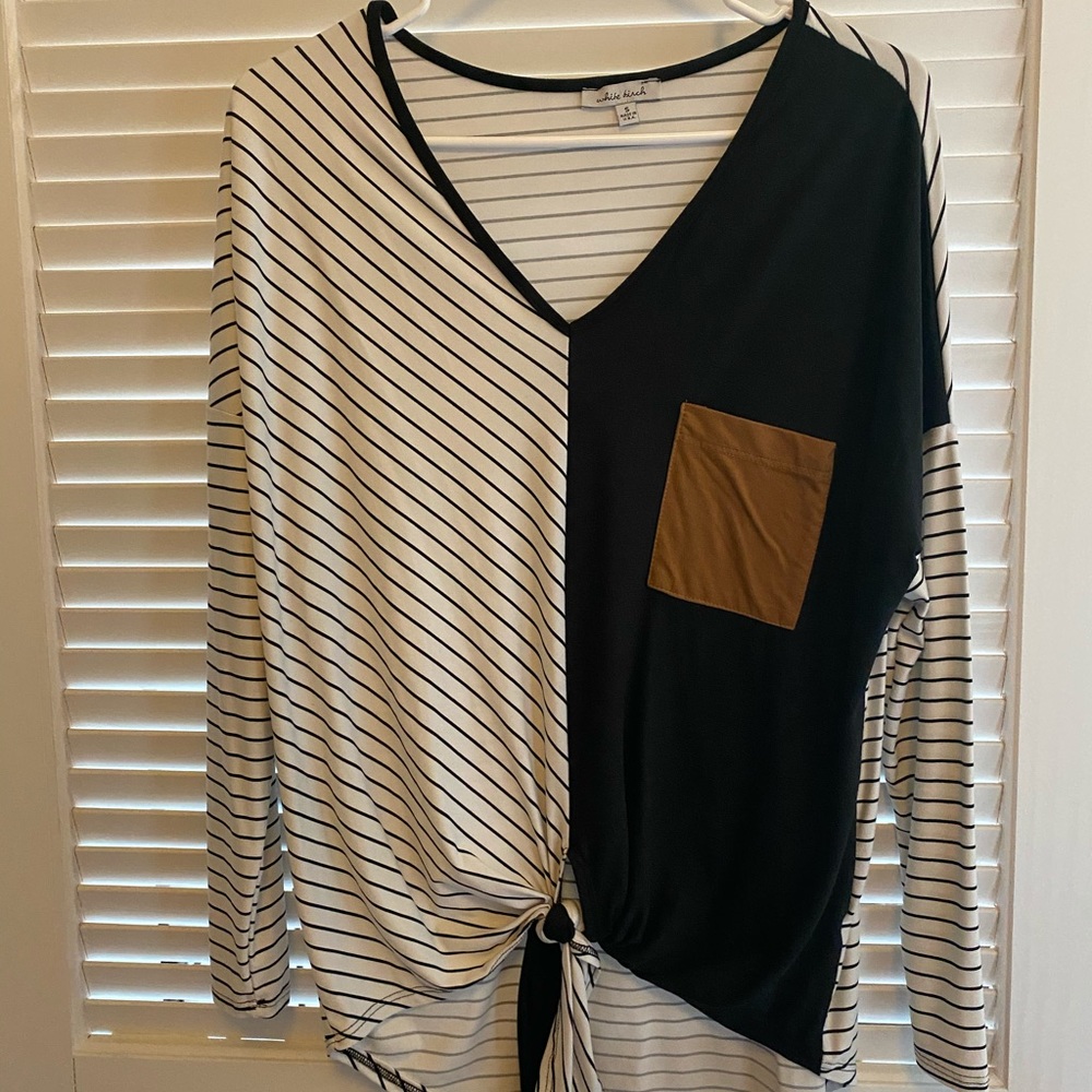 3/4 sleeve v neck